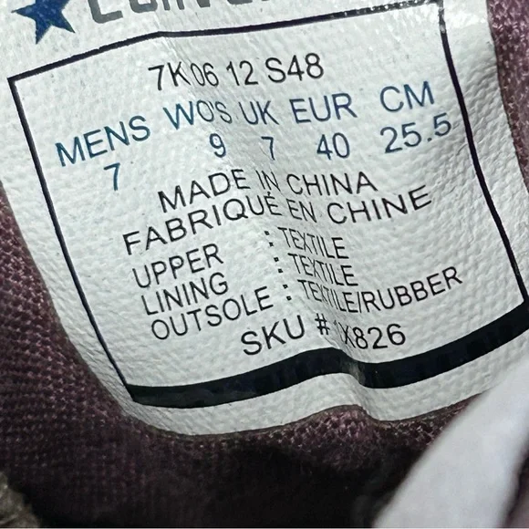 Converse ctas low polka dot heart purple beige - Picture 8 of 8